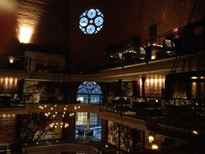 Overlooking the Liberty Hotel Lobby