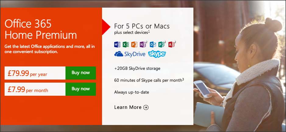 Image from http://office.microsoft.com/en-gb/buy/ 